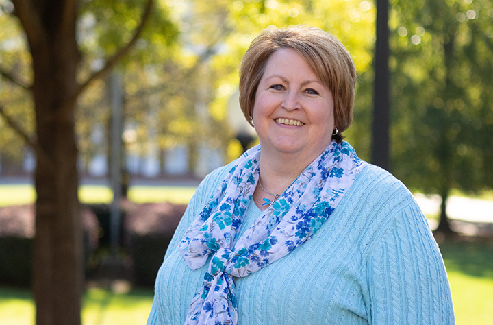 Karen Lockwood smiles for the camera.